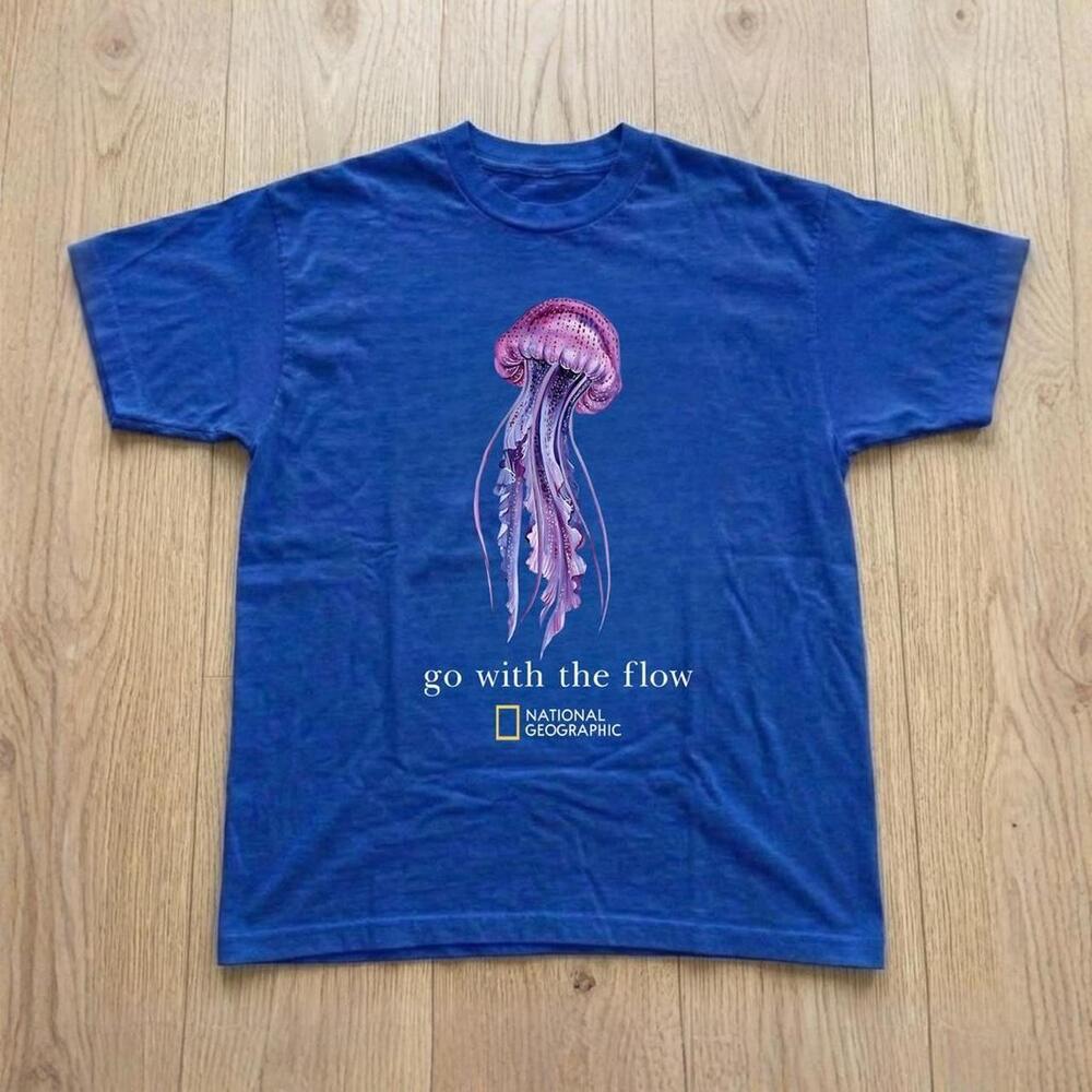National Geographic Blue Jellyfish Graphic Tee